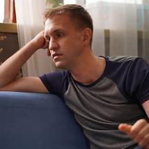 Иван Добронравов на съемках фильма "От печали до радости"