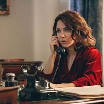 Екатерина Климова на съемках сериала "По законам военного времени. Победа!"