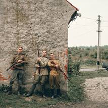 На съемках фильма "По законам военного времени. Победа!"