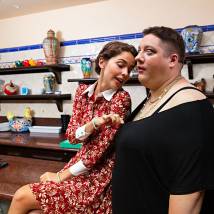 На съемках фильма "Девушки бывают разные"