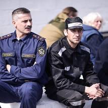 Илья Шакунов, Артем Ткаченко на съемках фильма "Северная звезда"