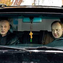 Виталий Кищенко, Николай Козак на съемках сериала "Преступление. Второй сезон" (© фото: предоставлено телеканалом "Россия 1")