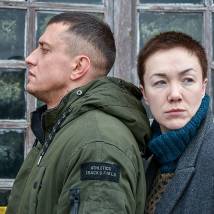 Дарья Мороз, Павел Прилучный на съемках сериала "Преступление. Второй сезон" (© фото: предоставлено телеканалом "Россия 1")