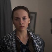 Соня Присс на съемках сериала "Молчание" (© фото: предоставлено Первым каналом)