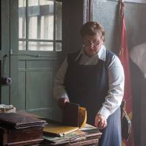 Беата Маковская на съемках сериала "Молчание" (© фото: предоставлено Первым каналом)