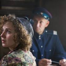 Элис Дарс на съемках сериала "Молчание" (© фото: предоставлено Первым каналом)