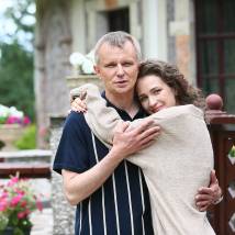 Сергей Уманов, Екатерина Кукуй на съемках фильма "Подражатель" (© фото: предоставлено кинокомпанией Star Media)