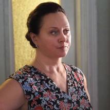 Наталья Суркова на съемках сериала "Шифр. Второй сезон" (© фото: предоставлено Первым каналом)