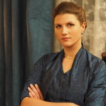 Марьяна Спивак на съемках сериала "Шифр. Второй сезон" (© фото: предоставлено Первым каналом)