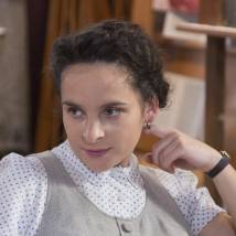 Яна Дюбуи на съемках сериала "Шифр. Второй сезон" (© фото: предоставлено Первым каналом)