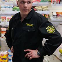 Антон Жижин на съемках сериала "Патриот"