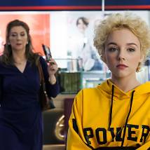 Анастасия Талызина на съемках сериала "Патриот"