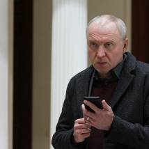 Олег Алмазов на съемках фильма "Женщина наводит порядок"