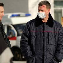 Константин Стрельников на съемках сериала "Красная зона" (© фото: предоставлено телеканалом НТВ)