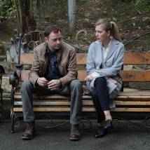 Илья Носков, Карина Андоленко на съемках сериала "Спасская" (© фото: предоставлено телеканалом "Россия 1")