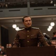 Сергей Безруков на съемках фильма "Нюрнберг" (© фото: предоставлено телеканалом НТВ)
