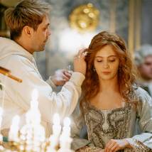 Юлия Хлынина на съемках сериала "Елизавета" (© фото: предоставлено телеканалом "Россия 1")