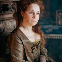 Агриппина Стеклова на съемках сериала "Елизавета" (© фото: предоставлено телеканалом "Россия 1")