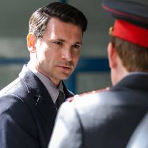 Антон Хабаров на съемках сериала "Алекс Лютый. Дело Шульца" (© фото: предоставлено телеканалом НТВ)