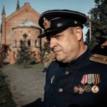 На съемках фильма "По законам военного времени 5"
         (© фото: предоставлено Первым каналом)