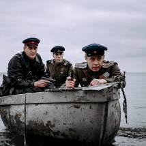 Андрей Гусев, Евгений Воловенко на съемках сериала "По законам военного времени 5" (© фото: предоставлено Первым каналом)