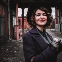 Екатерина Климова на съемках сериала "По законам военного времени 5" (© фото: предоставлено Первым каналом)
