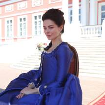 Марина Александрова на съемках сериала "Екатерина. Фавориты" (© фото: предоставлено телеканалом "Россия 1")