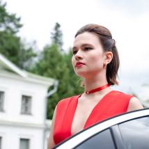 Полина Гальченко на съемках фильма "Взрослые дочери" (© фото: предоставлено телеканалом "Россия 1")