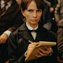 Мария Смольникова на съемках сериала "Плевако" (© фото: предоставлено телеканалом НТВ)