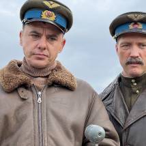 Игорь Петренко, Павел Харланчук на съемках фильма "Истребители. Битва за Крым" (© фото: предоставлено телеканалом "Россия 1")