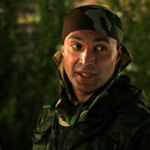 Самвел Мужикян на съемках фильма "Викинг"