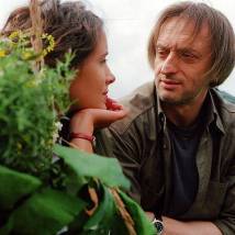 Александр Яцко, Ольга Сутулова на съемках сериала "Формула"