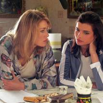 Мария Шукшина и Анна Азарова на съемках сериала "Дорогая Маша Березина"