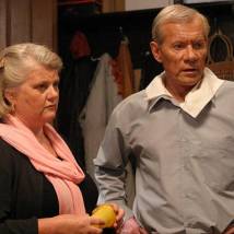 Ирина Муравьева и Михаил Жигалов на съемках сериала "Не родись красивой"