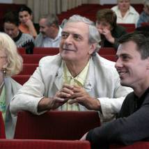 Светлана Немоляева, Александр Лазарев и Игорь Петренко на съемках сериала "Когда ее совсем не ждешь"
