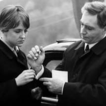 Екатерина Градова и Вячеслав Тихонов в фильме "Семнадцать мгновений весны"