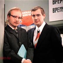 Андрей Мягков и Олег Басилашвили в фильме "Служебный роман"