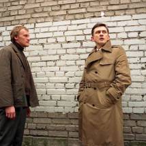 Алексей Серебряков и Анатолий Петров на съемках фильма "Нелегал"