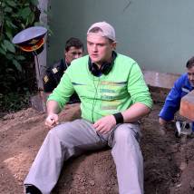 Сергей Фролов на съемках фильма "Пуля-дура. Возвращение агента"