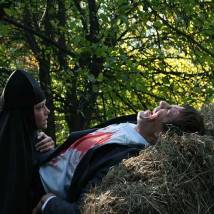 Вера Александрова на съемках фильма "Пуля-дура. Возвращение агента"