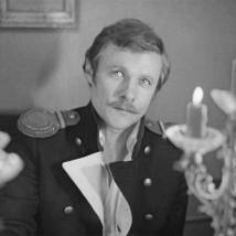 Виталий Соломин на съемках фильма "Пиковая дама"