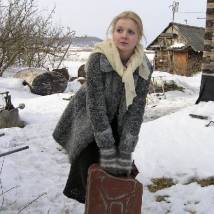 Светлана Щедрина на съемках фильма "Вепрь"