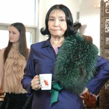 Наталья Аринбасарова на съемках сериала "Сделка"