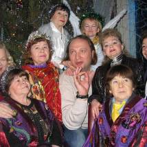 Юрий Гальцев на съемках фильма "Новогодний киллер"
