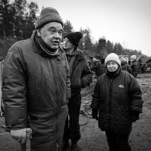 Алексей Герман на съемках фильма "Трудно быть Богом"