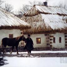 На съемках фильма "Тарас Бульба"
