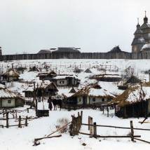 На съемках фильма "Тарас Бульба"