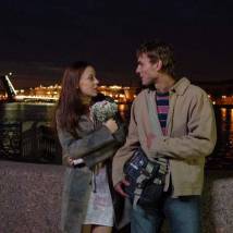 Анна Дубровская и Александр Лымарев на съемках сериала "Свой-чужой"