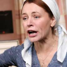 Лариса Шахворостова на съемках фильма "Внеземной"