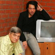 Владимир Тишко на съемках сериала "Золотая теща"